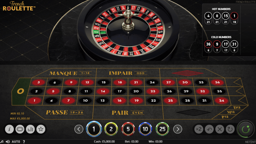 French Roulette NetEnt