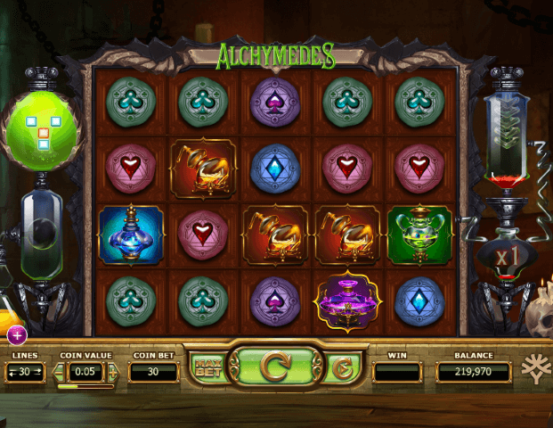 Alchymedes Slot gameplay