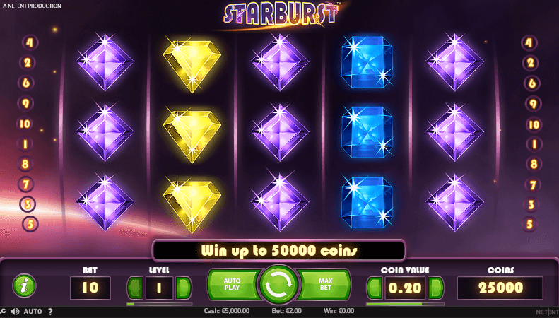 Starburst Slot gameplay
