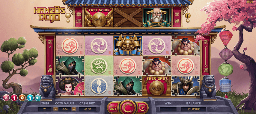 Hanzo's Dojo Slot gameplay
