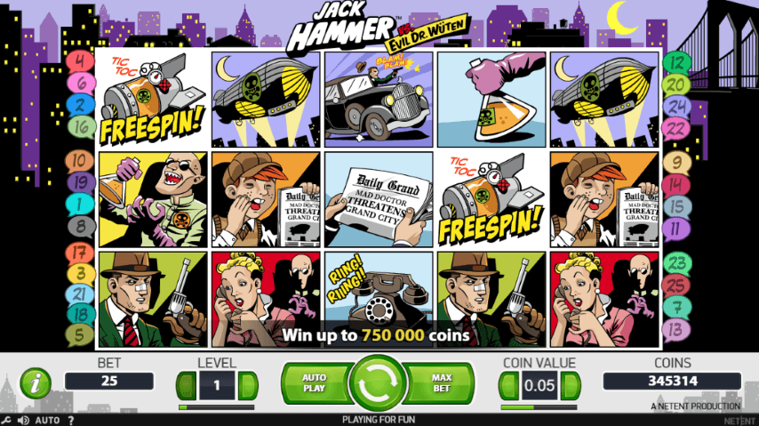 Jack Hammer Slot gameplay