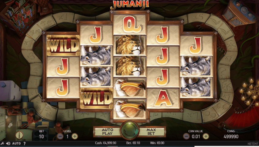 Jumanji Slot gameplay