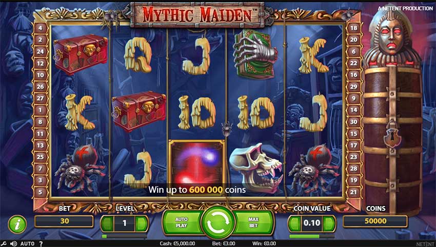 Mythic Maiden Slot gameplay
