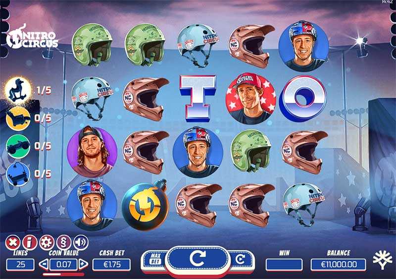 Nitro Circus Slot gameplay