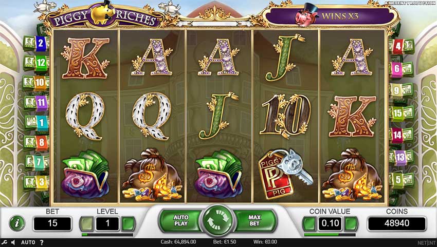 Piggy Riches Slot gameplay