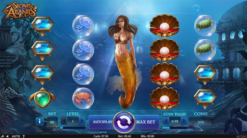 Secrets of Atlantis Slot gameplay
