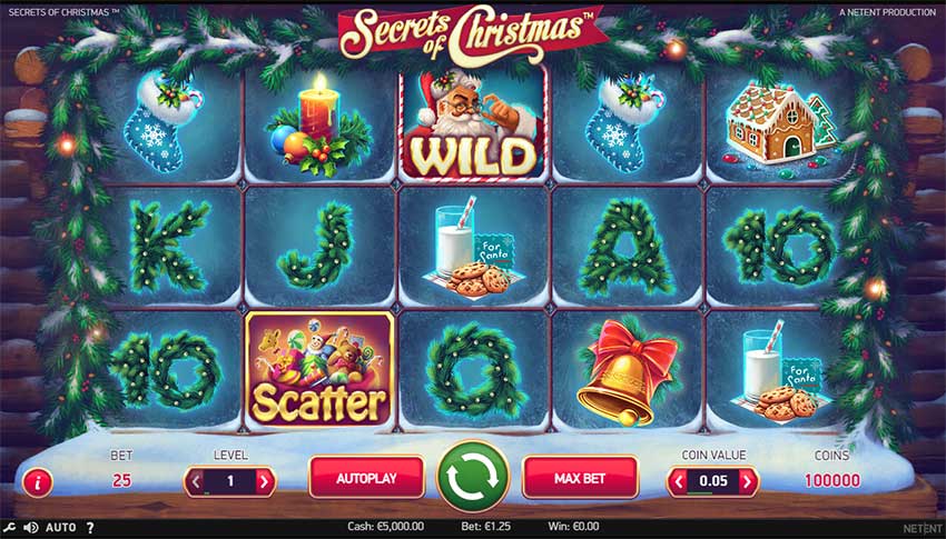 Secrets of Christmas Slot gameplay