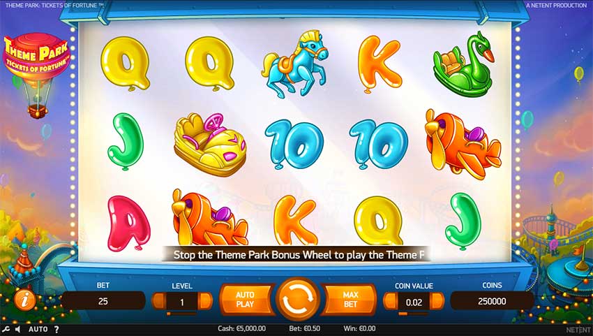 Theme Park Slot gameplay