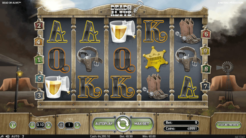 Dead Or Alive Slot gameplay