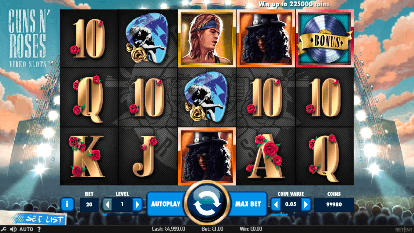 Guns N Roses Slot gameplay