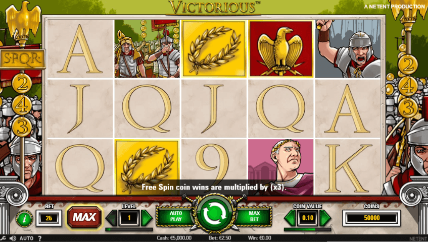 Victorious Slot gameplay