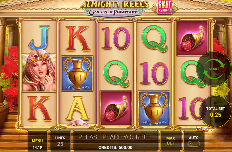 Almighty Reels – Garden of Persephone Slot gameplay