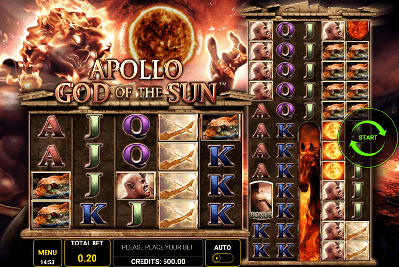Apollo God of the Sun Slot gameplay
