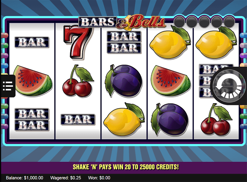 Bars and Bells Slot gameplay