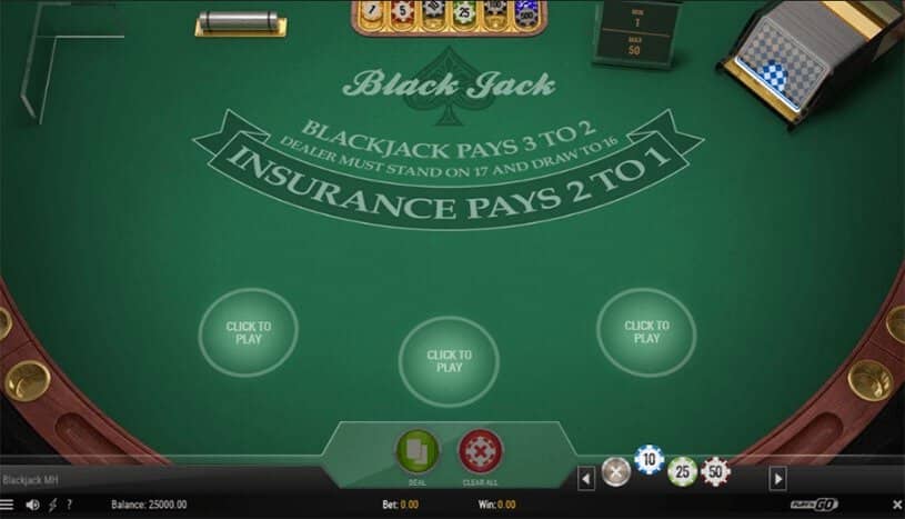 BlackJack MH gameplay