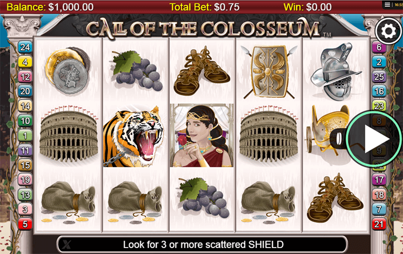 Call of the Colosseum Slot gameplay