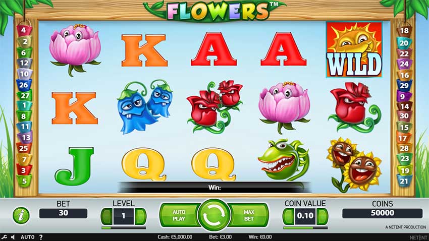 Flowers Slot gameplay