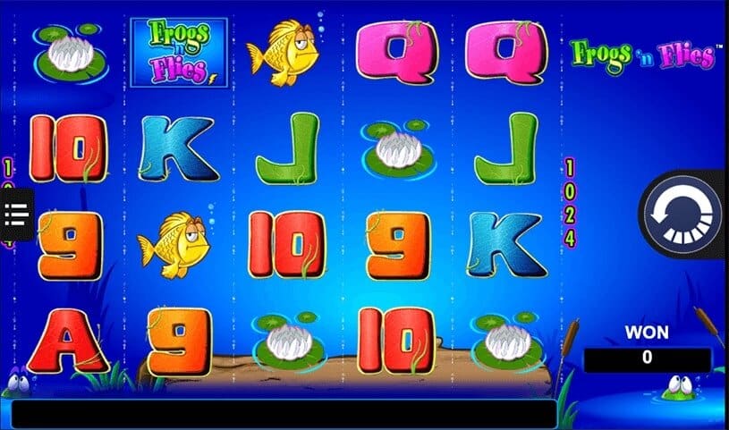 Frogs 'n Flies Slot gameplay
