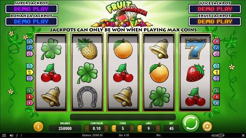 Fruit Bonanza gameplay