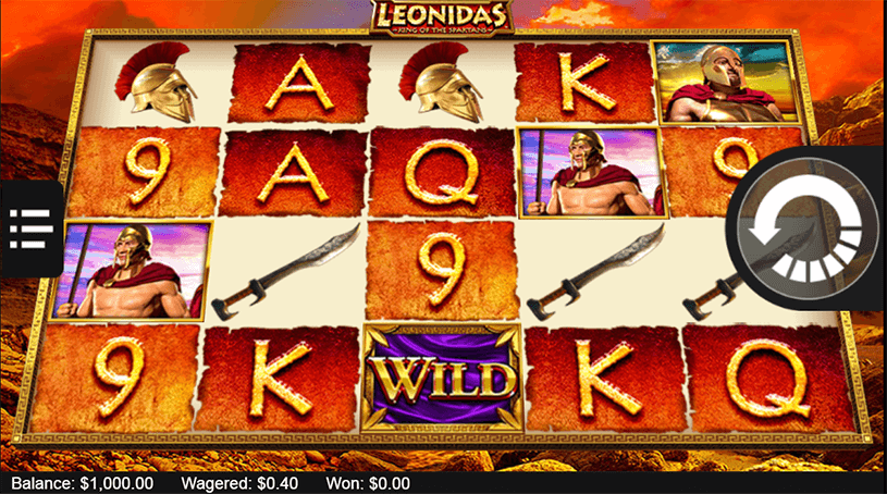 Leonidas King of Spartans Slot gameplay