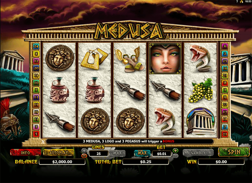 Medusa Slot gameplay