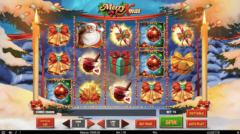 Merry Xmas Slot gameplay