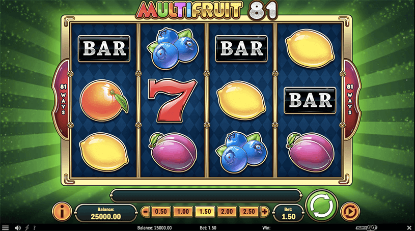 Multifruit 81 Slot gameplay
