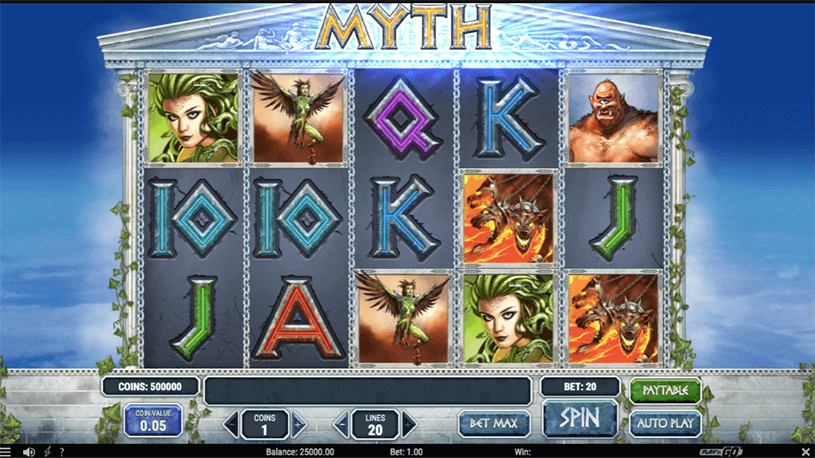 Myth Slot gameplay
