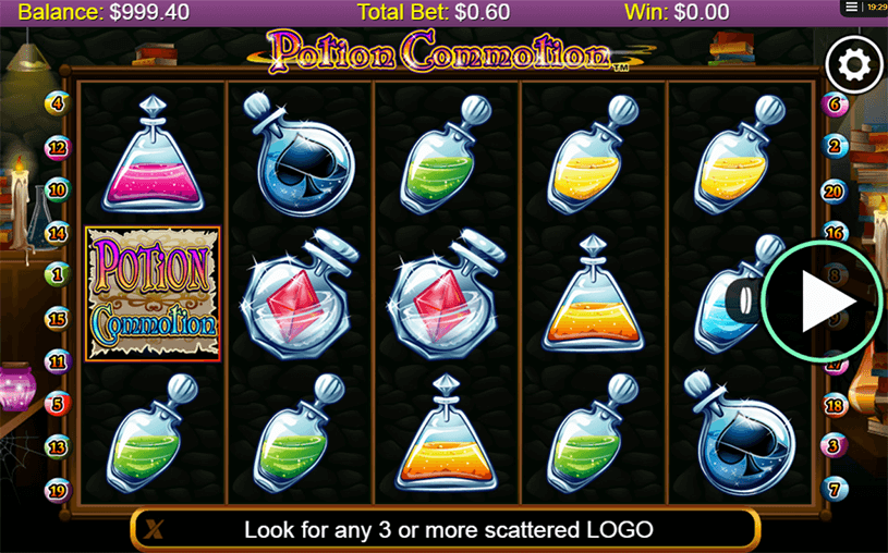 Potion Commotion Slot gameplay