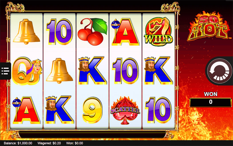 So Hot Slot Machine gameplay