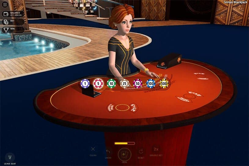 Sonya Blackjack gameplay