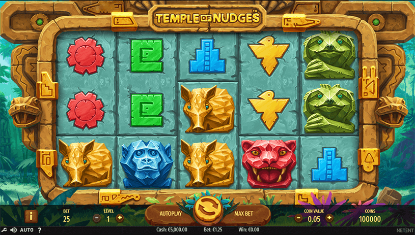 Temple of Nudges Slot gameplay