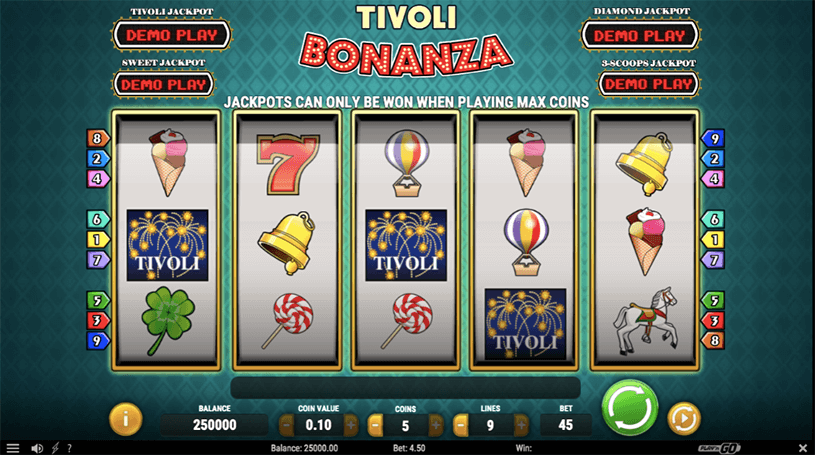 Tivoli Bonanza Slot gameplay