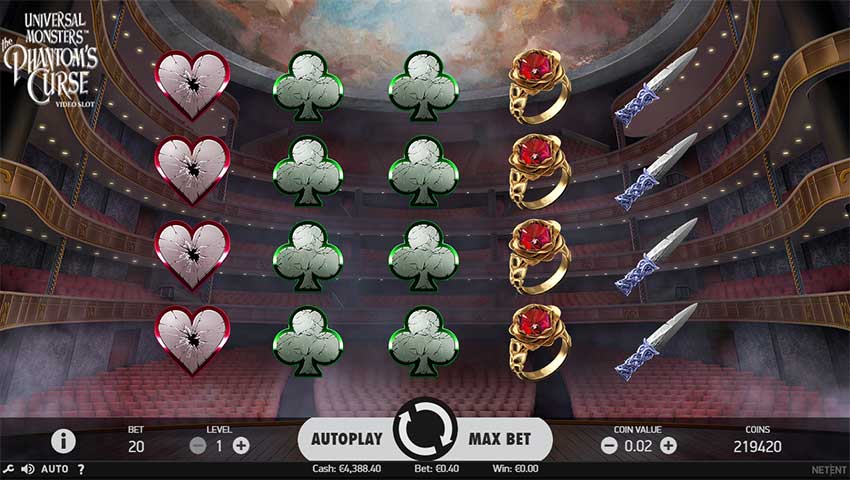 Universal Monsters the Phantom's Curse Slot gameplay