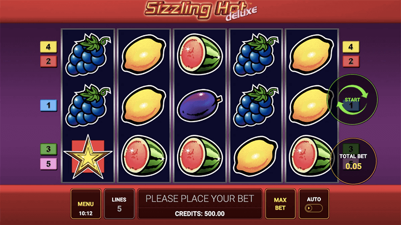 Sizzling Hot Deluxe Slot gameplay