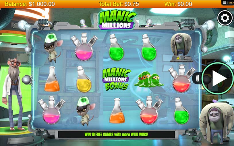 Manic Millions Slot gameplay