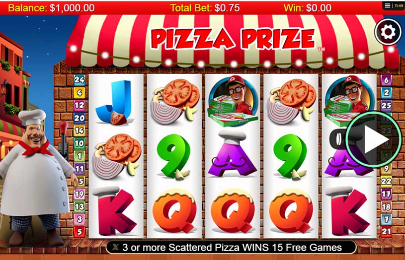 Pizza Prize Slot gameplay