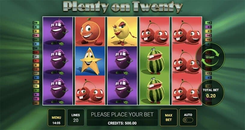 Plenty On Twenty Slot gameplay