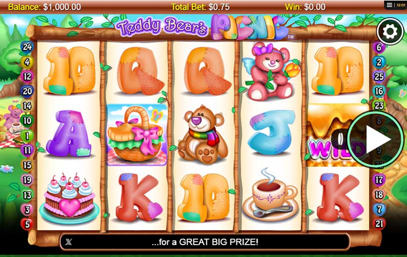 Teddy Bears Picnic Slot gameplay