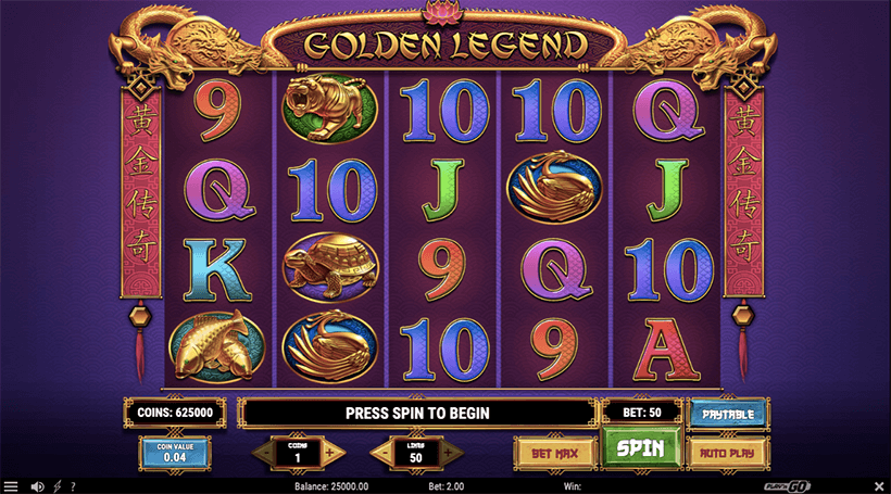 Golden Legend Slot gameplay