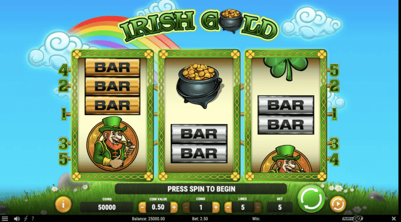 Irish Gold Slot gameplay