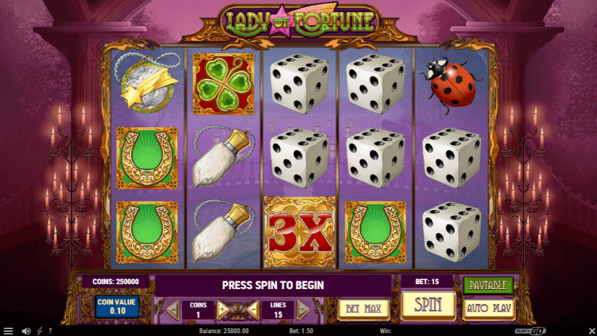 Lady of Fortune Slot gameplay