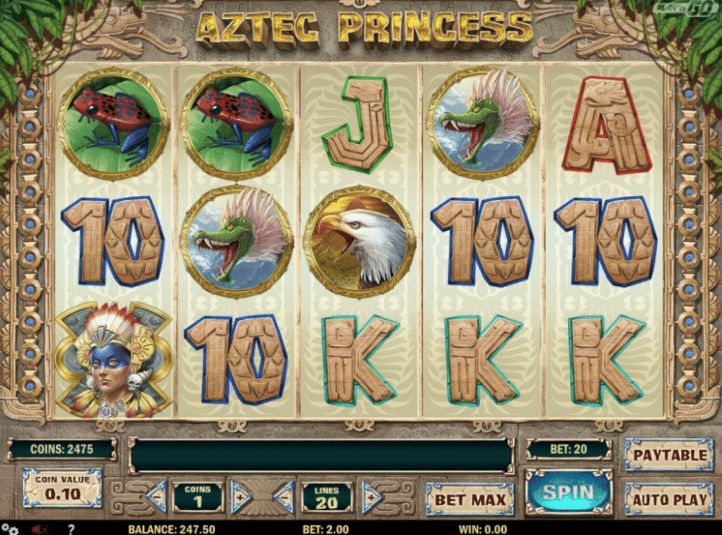 Aztec Princess Slot gameplay