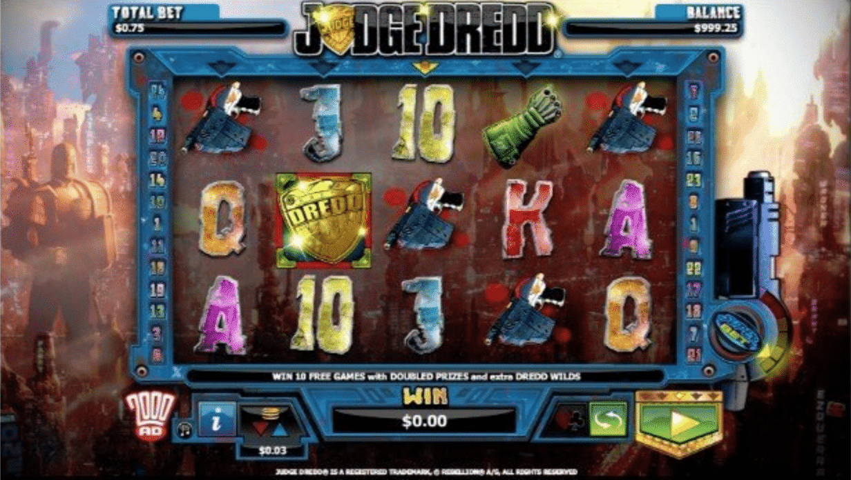 Judge Dredd Slot gameplay