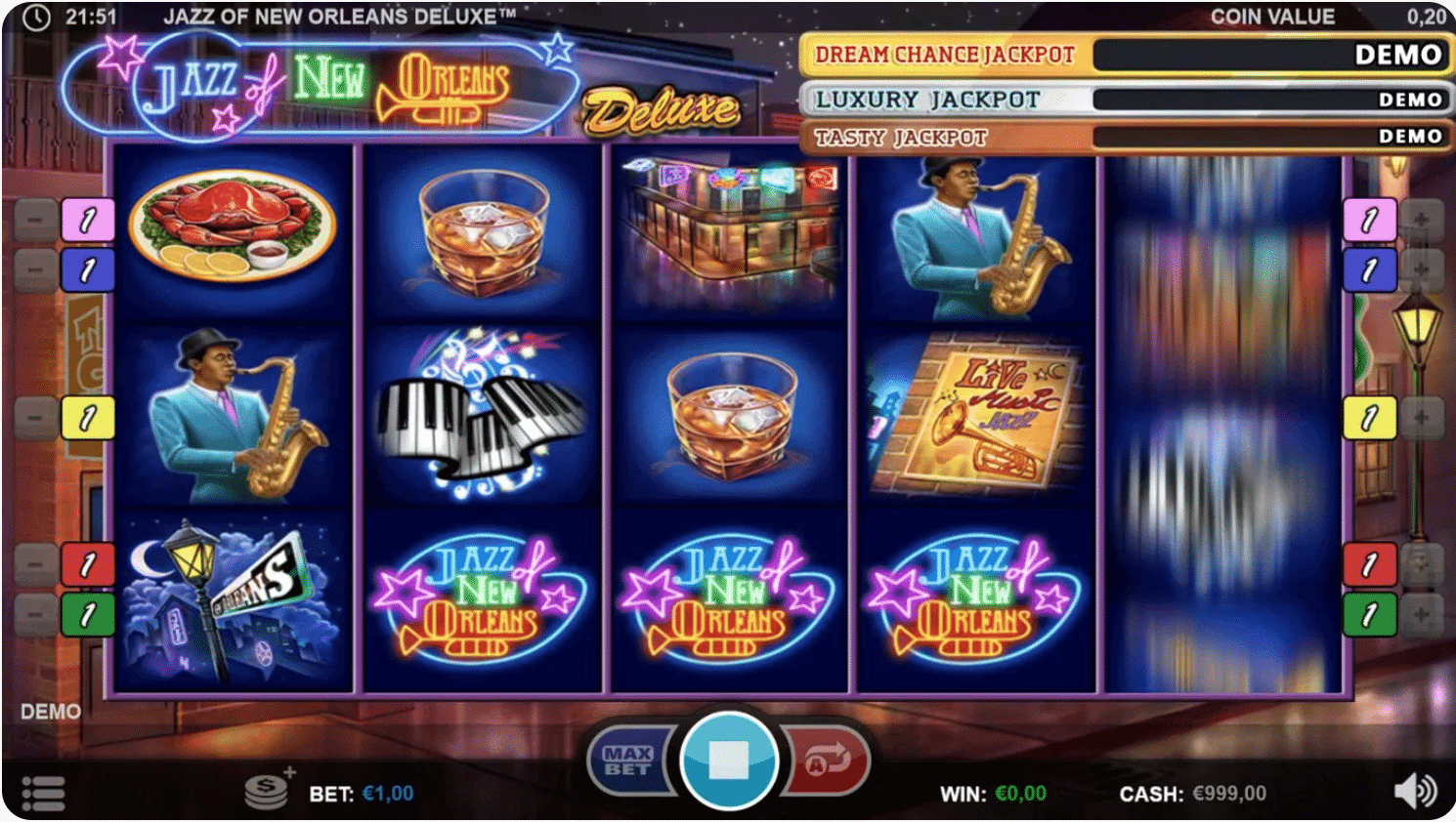 Jazz of New Orleans Slot gameplay