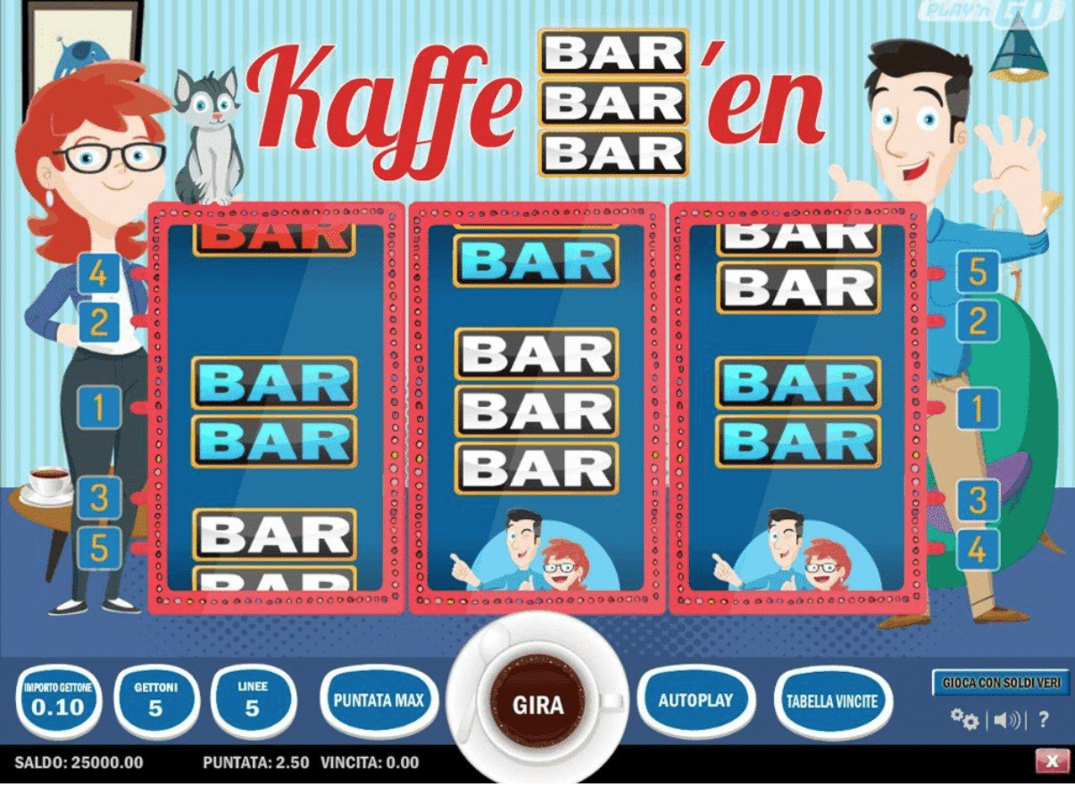 Kaffe BAR BAR BAR 'en Slot gameplay