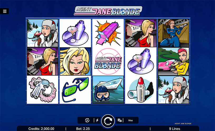 Agent Jane Blonde Slot gameplay