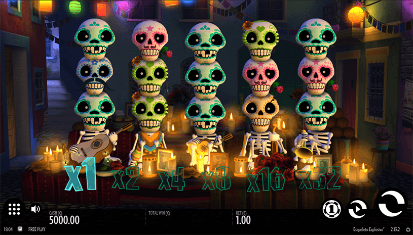 Esqueleto Explosivo Slot gameplay