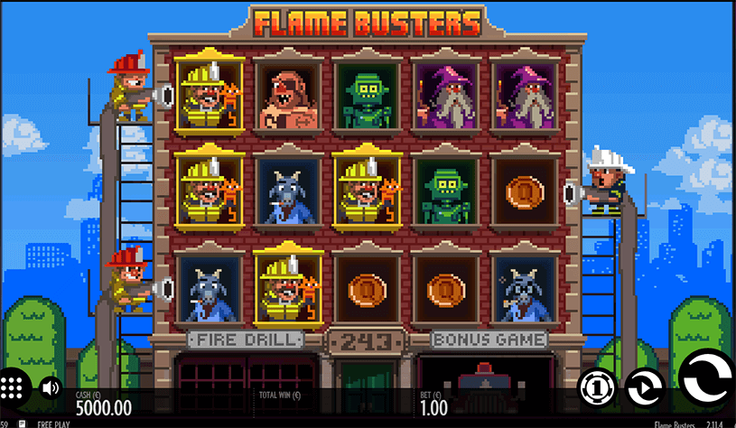 Flame Busters Slot gameplay