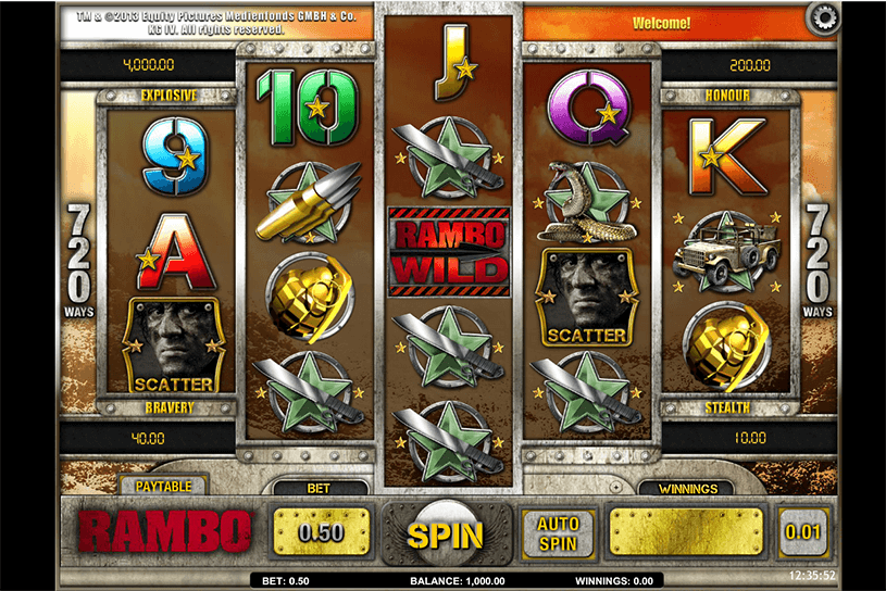 Rambo Slot gameplay